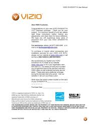 Sv420xvt User Manual Vizio
