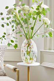 Gold Glass Medium Confetti Flower Vase