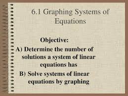 Ppt 6 1 Graphing Systems Of Equations