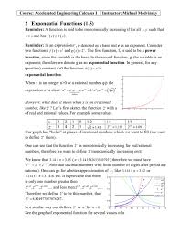 2 Exponential Functions 1 5