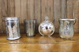 Silver Mercury Glass Vases L