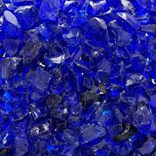 Cobalt Blue Crushed Fire Glass