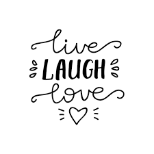Lettering Live Laugh Love Vector