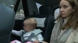 Mother Car Seat Stock Footage