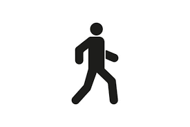Pedestrian Walkway Vector Icon Graphic