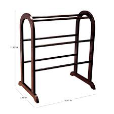 Homecraft Furniture Espresso Quilt Rack Dark Cherry