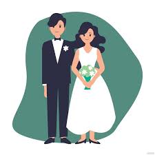 Bride And Groom Clipart In Ilrator