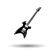 Electric Guitar Icon Stock Vector By