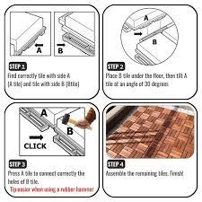 interlocking deck tiles checker pattern