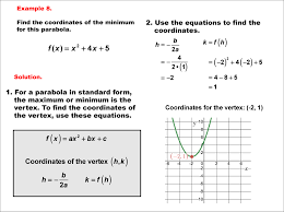 Math Example Quadratics Parabola