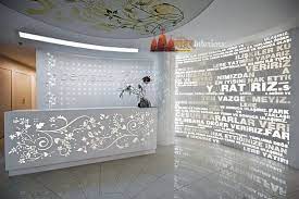 Corian Wall Panels With Backlit Designs