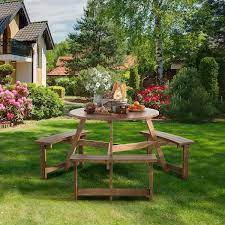 Wood Outdoor Picnic Table