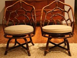 200 Vintage Swivel Rattan Chairs
