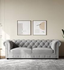 Buy Elegant 3 Seater Sofa In Grey