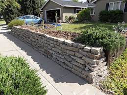Retaining Wall With Broken Concrete