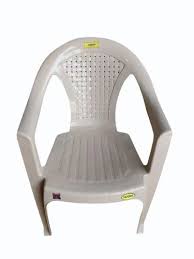 Off White Plastic Arm Chair At 500