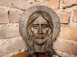 Carved On Wood Face Of Christ