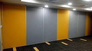 Brown Mdf Movable Walls Color Coated