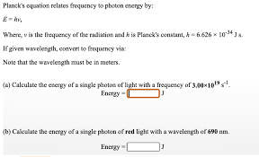 Frequency To Photon Energy