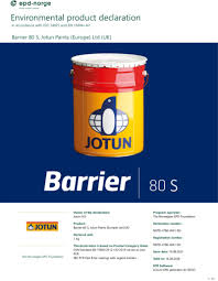 Barrier 80 S Jotun Paints Europe Ltd