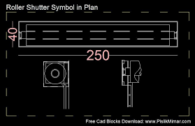 Roller Shutter Symbol Plan Dwg In