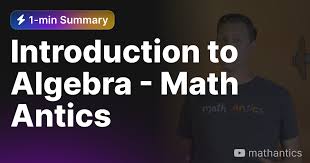 Introduction To Algebra Math Antics