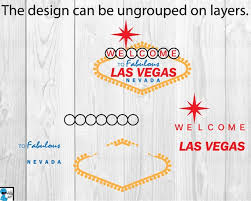 Las Vegas Sign Clipart Cutting Files