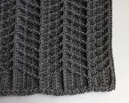 Crochet Pattern Hayden Chevron Blanket