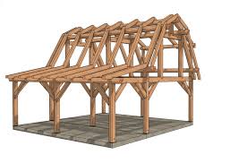 Timber Frame Shed Roof Porch Plan