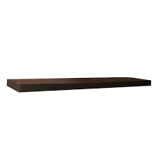 Espresso Mdf Large Floating Wall Shelf