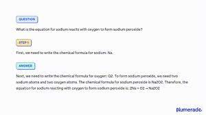 Sodium Oxide And Sodium Peroxide