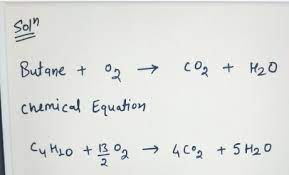 Ne C4h10 Burns With Oxygen