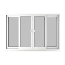 White Upvc Patio Door On White Base