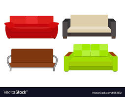 Sofa Icon Set Royalty Free Vector Image