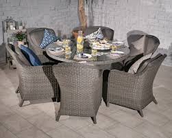 Royalcraft Paris Grey Rattan 6 Seat