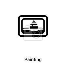 Painting Icon Vector Isolated On White