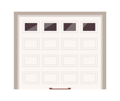 Automated Garage Door Gate Flat Icon
