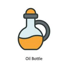 Oil Bottle Vector Fill Outline Icon