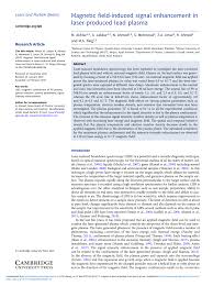 pdf magnetic field induced signal