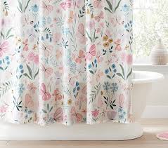 Wildflower Erfly Shower Curtain