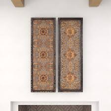 Benzara Elegant Wood Wall Panel 2 Assorted 34089
