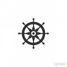 Ship Steering Wheel Icon Template Color