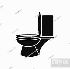 Toilet Bowl Icon Design Template Vector