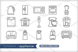 Minimal Appliance Icons In 2023