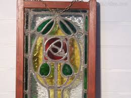 Arts Crafts Stained Glass Window