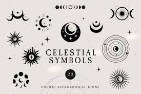 Celestial Cosmic Icon Set Graphic By