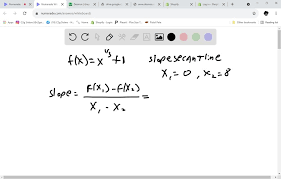 X2 8 Find The Slope Of The Secant Line