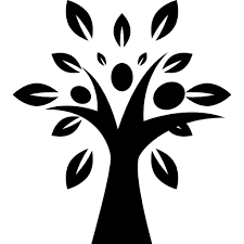 Tree Shape With Leaves Icon