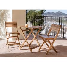 Delawer Folding Garden Table And 2