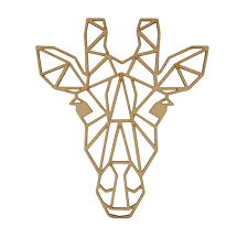 Geometric Animal Head Stag Unicorn